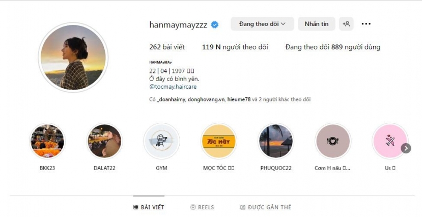 Gia Hân là hot girl nổi tiếng với hơn 100 nghìn lượt theo dõi trên Instagram. Ảnh: Chụp màn hình Gia Hân là hot girl nổi tiếng với hơn 100 nghìn lượt theo dõi trên Instagram. Ảnh: Chụp màn hình