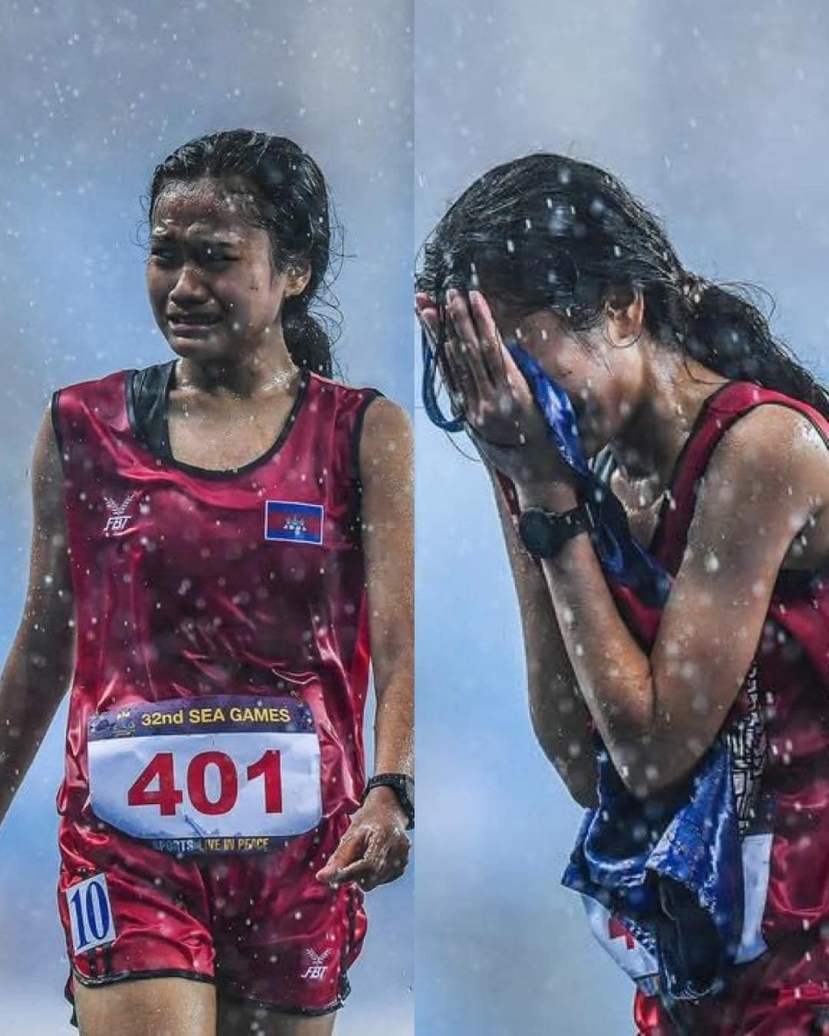 VĐV Bou Samnang bật khóc ở đường chạy SEA Games 32 VĐV Bou Samnang bật khóc ở đường chạy SEA Games 32