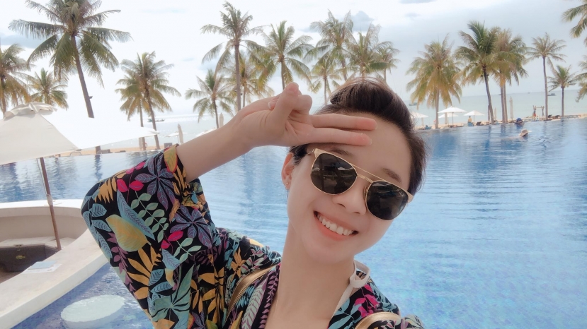 Dương Thúy Vi thích đi du lịch mỗi khi có thời gian rảnh Dương Thúy Vi thích đi du lịch mỗi khi có thời gian rảnh