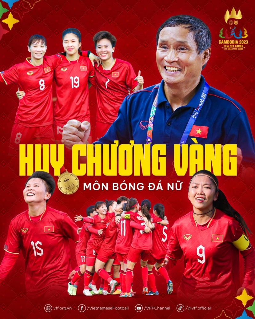 ĐT nữ Việt Nam lần thứ 4 liên tiếp giành HCV SEA Games. Ảnh: VFF ĐT nữ Việt Nam lần thứ 4 liên tiếp giành HCV SEA Games. Ảnh: VFF