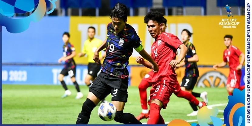 U17 Hàn Quốc (đen) sớm giành vé vào Tứ kết U17 châu Á 2023 U17 Hàn Quốc (đen) sớm giành vé vào Tứ kết U17 châu Á 2023