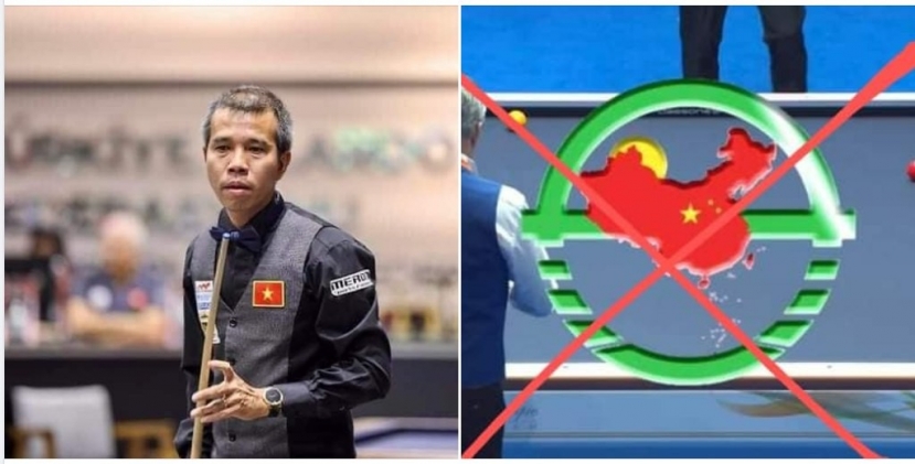 Cơ thủ billiards nhận mưa lời khen nhờ hành động bảo vệ chủ quyền Việt Nam - Ảnh 1 Cơ thủ billiards nhận mưa lời khen nhờ hành động bảo vệ chủ quyền Việt Nam - Ảnh 1
