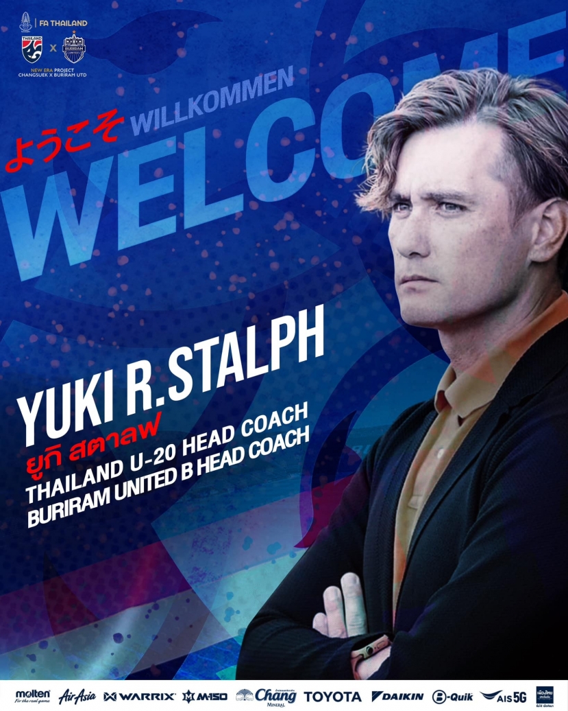 HLV Yuki Richard Staph dẫn dắt U20 Thái Lan kiêm HLV đội B Buriram United. Ảnh: CLB Buriram United HLV Yuki Richard Staph dẫn dắt U20 Thái Lan kiêm HLV đội B Buriram United. Ảnh: CLB Buriram United