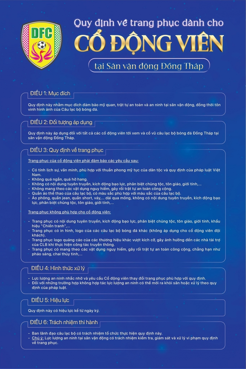 CLB Việt Nam gây tranh cãi khi ra quy định về trang phục của cổ động viên - Ảnh 1 CLB Việt Nam gây tranh cãi khi ra quy định về trang phục của cổ động viên - Ảnh 1