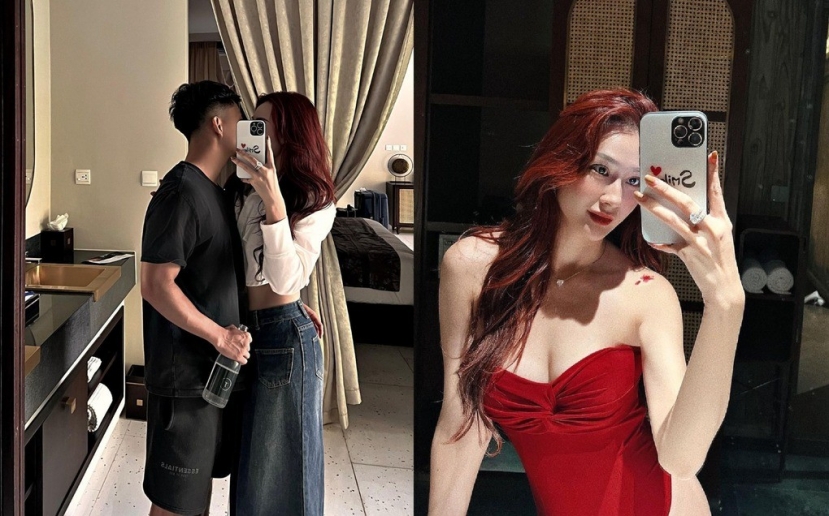 Văn Thanh được cho là đang hnj hò với hot girl 'Sâu xinh'. Ảnh: Internet Văn Thanh được cho là đang hnj hò với hot girl 'Sâu xinh'. Ảnh: Internet