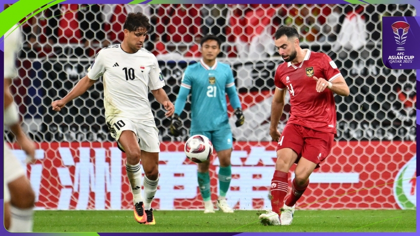 Indonesia trắng tay trước Iraq ở trận ra quân Asian Cup 2023. Ảnh: AFC Indonesia trắng tay trước Iraq ở trận ra quân Asian Cup 2023. Ảnh: AFC