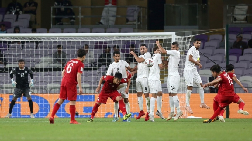 Quang Hải ghi siêu phẩm vào lưới Yemen tại Asian Cup 2019. Ảnh: Internet Quang Hải ghi siêu phẩm vào lưới Yemen tại Asian Cup 2019. Ảnh: Internet