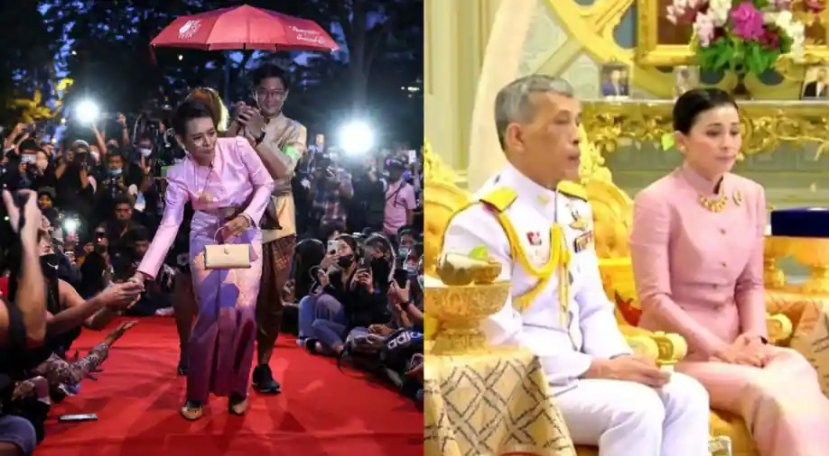 Người phụ nữ bị bỏ tù vì mặc váy hồng 'bắt chước' hoàng hậu Thái Lan Người phụ nữ bị bỏ tù vì mặc váy hồng 'bắt chước' hoàng hậu Thái Lan