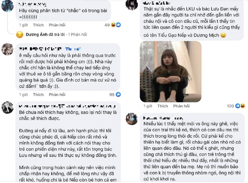 Phản ứng của netizen khi ông Lưu Đan lôi cháu nội vào chuyện con trai có người mới. Phản ứng của netizen khi ông Lưu Đan lôi cháu nội vào chuyện con trai có người mới.