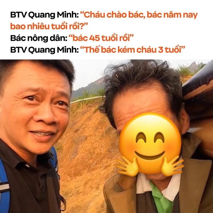 Khi biết mình hơn tuổi nhân vật, BTV Quang Minh vẫn giữ nguyên cách xưng hô và hé lộ tuổi thật của mình và bị đánh giá là kém duyên. Khi biết mình hơn tuổi nhân vật, BTV Quang Minh vẫn giữ nguyên cách xưng hô và hé lộ tuổi thật của mình và bị đánh giá là kém duyên.
