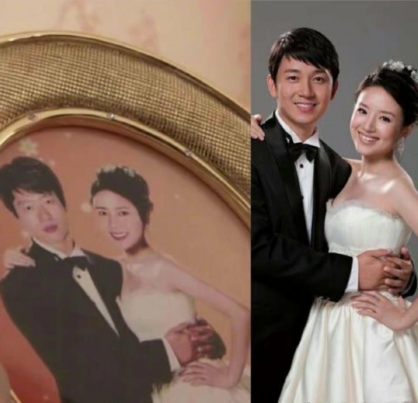 Bức ảnh cưới của Đổng Khiết, Phan Việt Minh đã bị photoshop trong bộ phim drama gia đình. Bức ảnh cưới của Đổng Khiết, Phan Việt Minh đã bị photoshop trong bộ phim drama gia đình.
