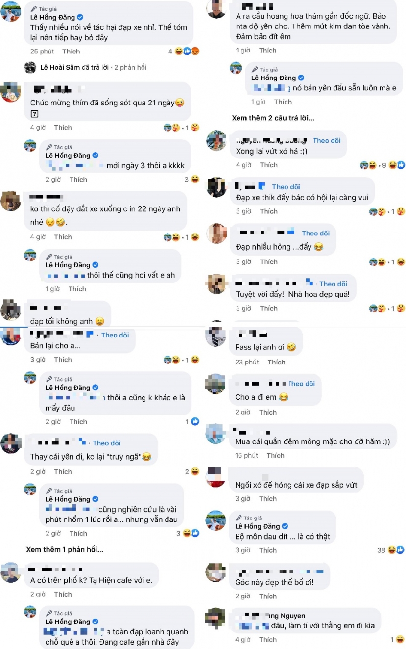 Rất nhiều bạn bè hiến kế để Hồng Đăng duy trì đam mê của mình. Ảnh chụp màn hình Rất nhiều bạn bè hiến kế để Hồng Đăng duy trì đam mê của mình. Ảnh chụp màn hình