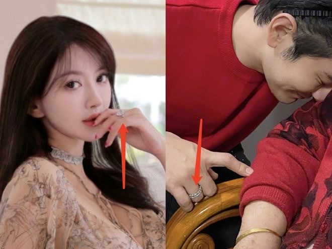 Huỳnh Hiểu Minh và Diệp Kha đều đeo nhẫn ở ngón áp út khiến dân tình đồn đoán xôn xao. Huỳnh Hiểu Minh và Diệp Kha đều đeo nhẫn ở ngón áp út khiến dân tình đồn đoán xôn xao.