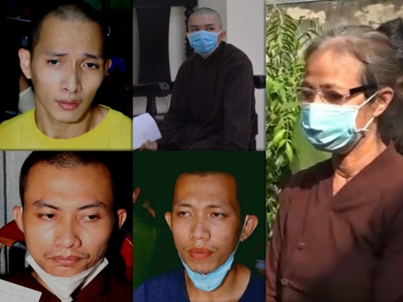 Các đối tượng có liên quan trong vụ án Tịnh Thất Bồng Lai. Ảnh: Internet Các đối tượng có liên quan trong vụ án Tịnh Thất Bồng Lai. Ảnh: Internet