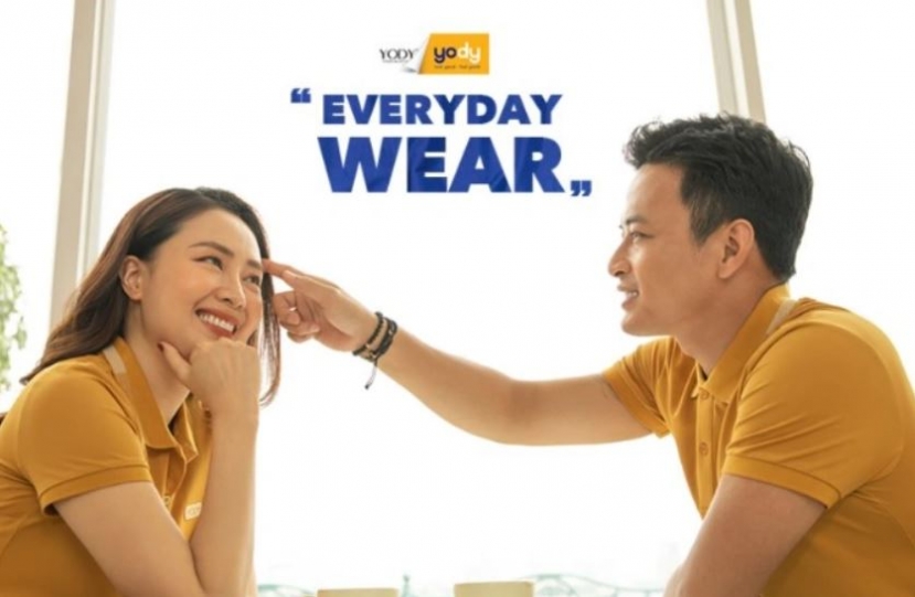 Hình ảnh Hồng Đăng trên nhãn hàng Yody là hình ảnh hiếm hoi còn được giữ lại. Ảnh: Internet Hình ảnh Hồng Đăng trên nhãn hàng Yody là hình ảnh hiếm hoi còn được giữ lại. Ảnh: Internet