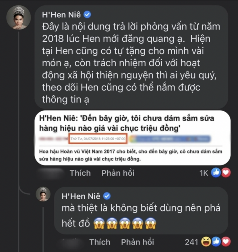 H'Hen Niê nói gì khi liên tục 'rớt hố thị phi', bị đào lại phát ngôn về đồ hiệu? - Ảnh 1 H'Hen Niê nói gì khi liên tục 'rớt hố thị phi', bị đào lại phát ngôn về đồ hiệu? - Ảnh 1