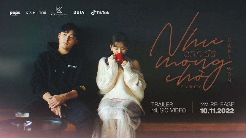 MV Như anh đã móng chờ cán mốc 1 triệu lượt xem trên nền tảng YouTube. Ảnh: Internet MV Như anh đã móng chờ cán mốc 1 triệu lượt xem trên nền tảng YouTube. Ảnh: Internet