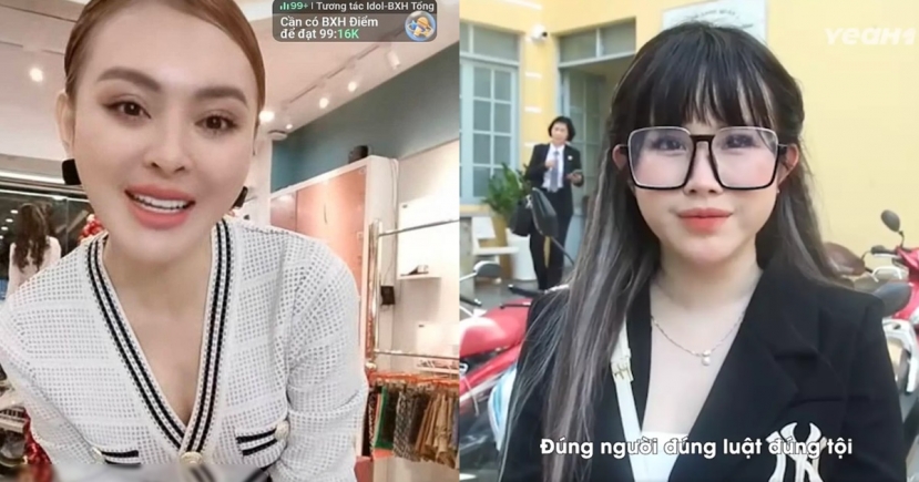 Động thái trái ngược gây chú ý của Trang Nemo và Trần My. Ảnh: Internet Động thái trái ngược gây chú ý của Trang Nemo và Trần My. Ảnh: Internet