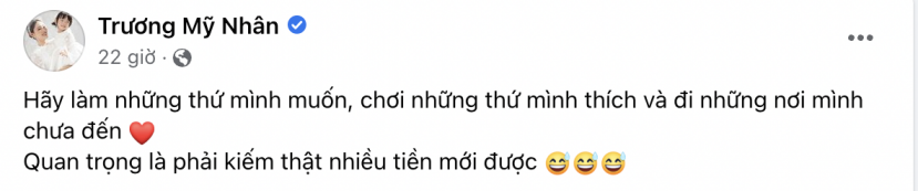 Trương Mỹ Nhân bất ngờ ẩn ý khó hiểu sau khi ông xã bị gái lạ kéo áo - Ảnh 1 Trương Mỹ Nhân bất ngờ ẩn ý khó hiểu sau khi ông xã bị gái lạ kéo áo - Ảnh 1