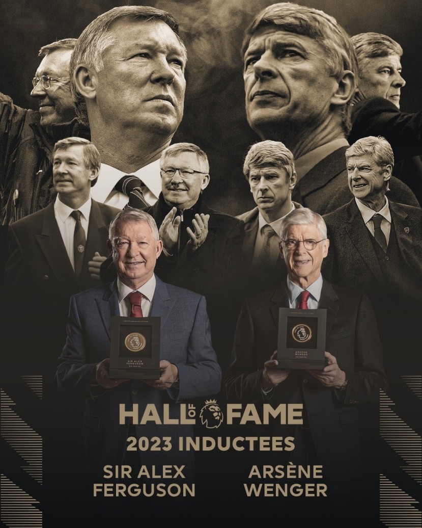 Sir Alex và Wenger không giấu được sự tự hào khi nhận được danh hiệu cao quý. Ảnh: Premirer League Sir Alex và Wenger không giấu được sự tự hào khi nhận được danh hiệu cao quý. Ảnh: Premirer League