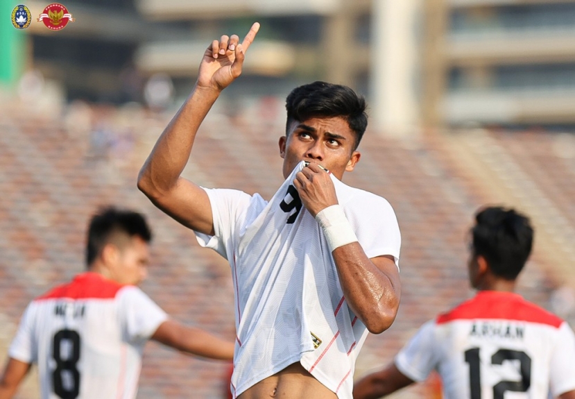 U22 Indonesia thắng khá dễ ở vòng bảng. Ảnh: PSSI U22 Indonesia thắng khá dễ ở vòng bảng. Ảnh: PSSI