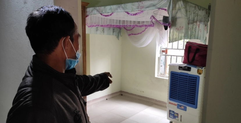 Căn phòng nơi thiếu nữ 16 tuổi tử vong. Căn phòng nơi thiếu nữ 16 tuổi tử vong.