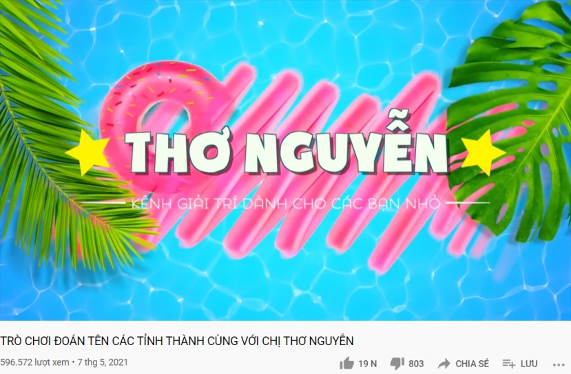 Clip mới nhất của Thơ Nguyễn đăng tải chỉ đạt khoảng 600.000 lượt view sau 2 ngày. Ảnh chụp màn hình Clip mới nhất của Thơ Nguyễn đăng tải chỉ đạt khoảng 600.000 lượt view sau 2 ngày. Ảnh chụp màn hình