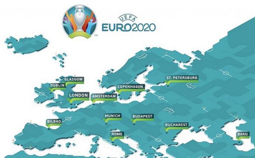 Các địa điểm dự kiến tổ chức Euro 2021, sau đó đã được UEFA thay đổi Các địa điểm dự kiến tổ chức Euro 2021, sau đó đã được UEFA thay đổi