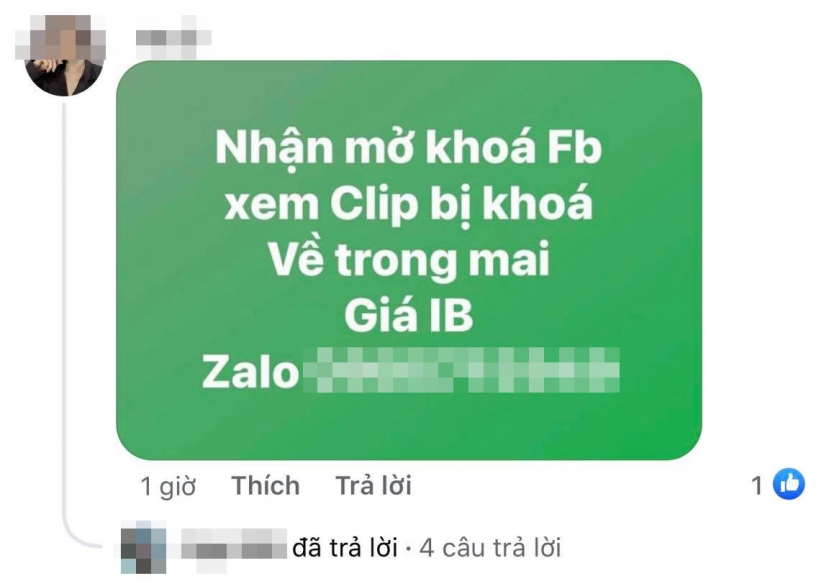 Share clip link hot học sinh lớp 6 rồi 'bay màu' Facebook, nhiều người còn rước bực vào thân vì dịch vụ mở khóa - Ảnh 5 Share clip link hot học sinh lớp 6 rồi 'bay màu' Facebook, nhiều người còn rước bực vào thân vì dịch vụ mở khóa - Ảnh 5
