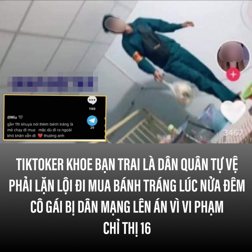Cô gái khoe bạn trai làm dân quân mua bánh tráng trộn lúc nửa đêm, nào ngờ có pha xử lý 'đi vào lòng đất' - Ảnh 1 Cô gái khoe bạn trai làm dân quân mua bánh tráng trộn lúc nửa đêm, nào ngờ có pha xử lý 'đi vào lòng đất' - Ảnh 1