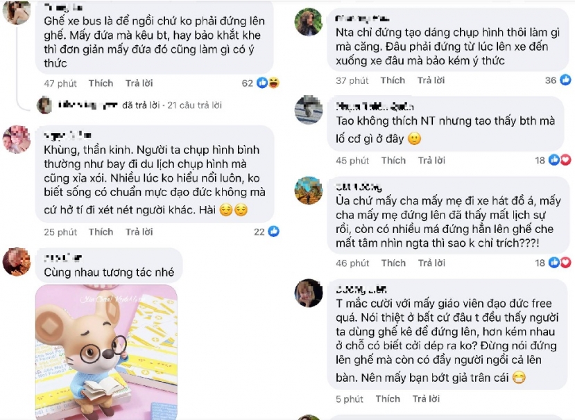 Những ý kiến bênh vực Ngọc Trinh. Ảnh chụp màn hình Những ý kiến bênh vực Ngọc Trinh. Ảnh chụp màn hình