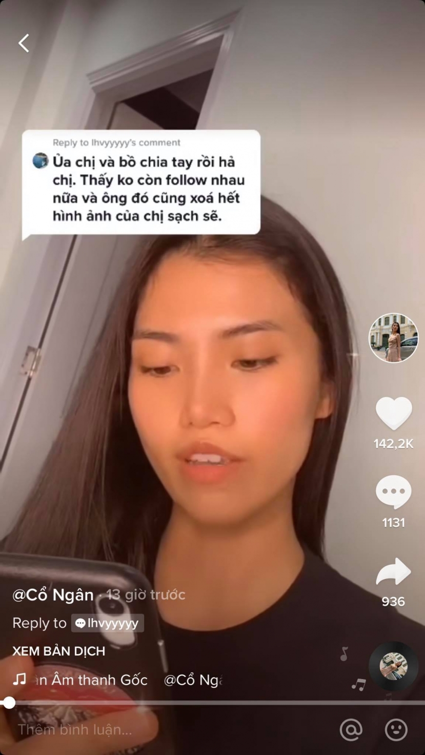 Cổ Ngân trả lời câu hỏi của người hâm mộ, thừa nhận mình và bạn trai ngoại quốc mới chia tay. Ảnh chụp màn hình Cổ Ngân trả lời câu hỏi của người hâm mộ, thừa nhận mình và bạn trai ngoại quốc mới chia tay. Ảnh chụp màn hình