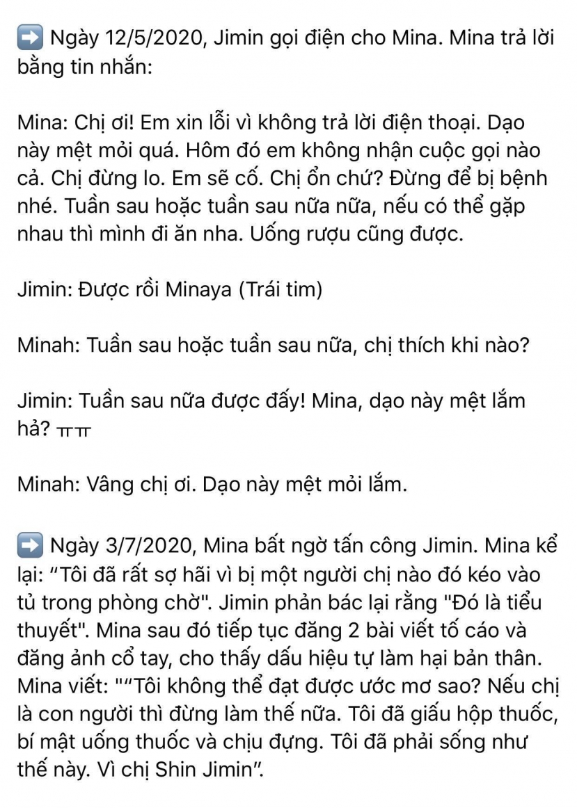 Dispatch khui toàn bộ hội thoại trong buổi gặp mặt AOA: Mina trở thành kẻ cố chấp thích đóng vai nạn nhân - Ảnh 2 Dispatch khui toàn bộ hội thoại trong buổi gặp mặt AOA: Mina trở thành kẻ cố chấp thích đóng vai nạn nhân - Ảnh 2
