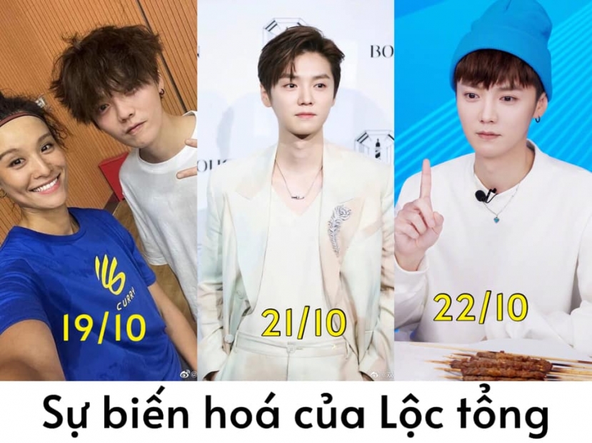 3 lần thay đổi ngoại hình của Lộc Hàm. 3 lần thay đổi ngoại hình của Lộc Hàm.