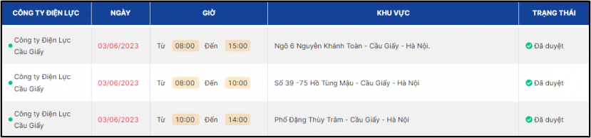 Lịch cắt điện Hà Nội ngày 3/6: Nhiều nơi ở Hà Nội bị ngưng cấp điện từ sáng sớm - Ảnh 3 Lịch cắt điện Hà Nội ngày 3/6: Nhiều nơi ở Hà Nội bị ngưng cấp điện từ sáng sớm - Ảnh 3
