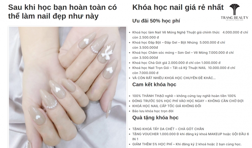 Mở ra cơ hội việc làm rộng mở đầy tiềm năng trong ngành dịch vụ làm đẹp Mở ra cơ hội việc làm rộng mở đầy tiềm năng trong ngành dịch vụ làm đẹp