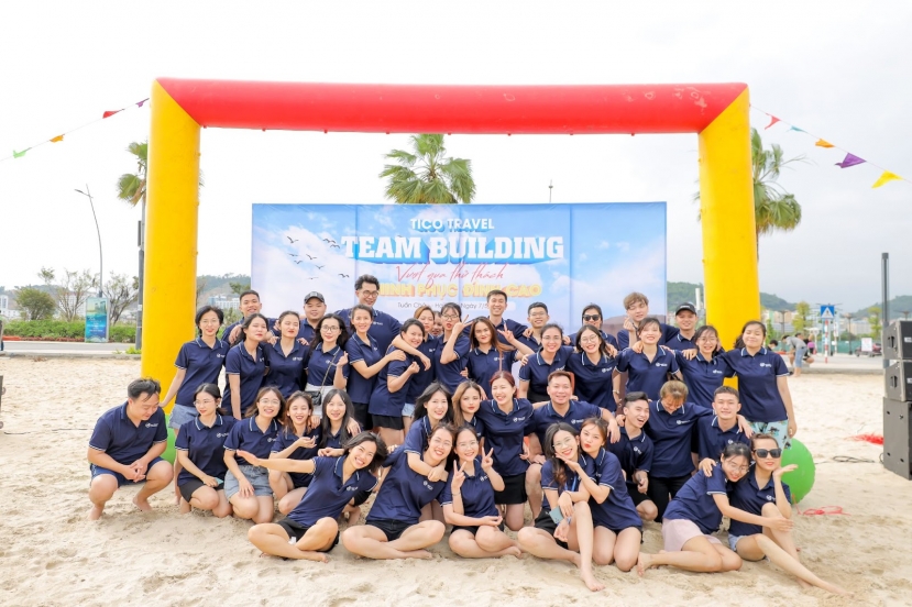 Cán bộ, nhân viên Tico Travel năng động trong buổi teambuilding thường niên Cán bộ, nhân viên Tico Travel năng động trong buổi teambuilding thường niên