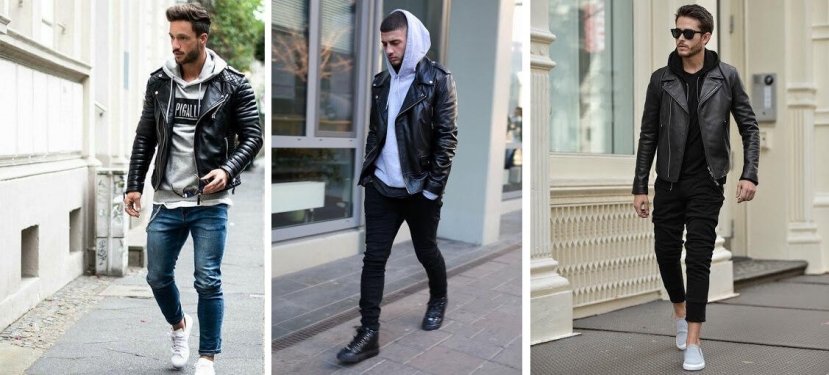 Phối đồ áo khoác da nam tính cùng Yeezy 350 Phối đồ áo khoác da nam tính cùng Yeezy 350