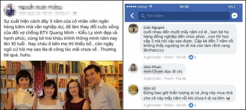 MXH lúc bấy giờ râm ran thông tin, nam BTV 8x đã từng có vợ và 1 người con, tuy nhiên cả hai đã 'đường ai nấy đi' vì 'tiểu tam' MXH lúc bấy giờ râm ran thông tin, nam BTV 8x đã từng có vợ và 1 người con, tuy nhiên cả hai đã 'đường ai nấy đi' vì 'tiểu tam'