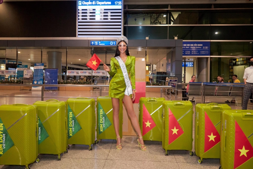 Nguyễn Huỳnh Kim Duyên đã chính thức rời Việt Nam để tham dự Miss Universe 2021 Nguyễn Huỳnh Kim Duyên đã chính thức rời Việt Nam để tham dự Miss Universe 2021