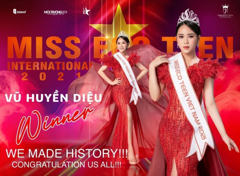 Bella Vu gửi tin vui khi giành về chiếc vương miện quyền uy tại Miss Eco Teen International (Hoa hậu Sinh thái Quốc tế) Bella Vu gửi tin vui khi giành về chiếc vương miện quyền uy tại Miss Eco Teen International (Hoa hậu Sinh thái Quốc tế)