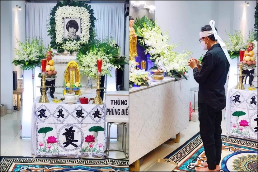 Đau xé ruột gan trước hình ảnh tang lễ NS Thanh Kim Huệ: Bàn thờ đơn giản, người thân khóc nghẹn tiễn biệt một kiếp người - Ảnh 1 Đau xé ruột gan trước hình ảnh tang lễ NS Thanh Kim Huệ: Bàn thờ đơn giản, người thân khóc nghẹn tiễn biệt một kiếp người - Ảnh 1