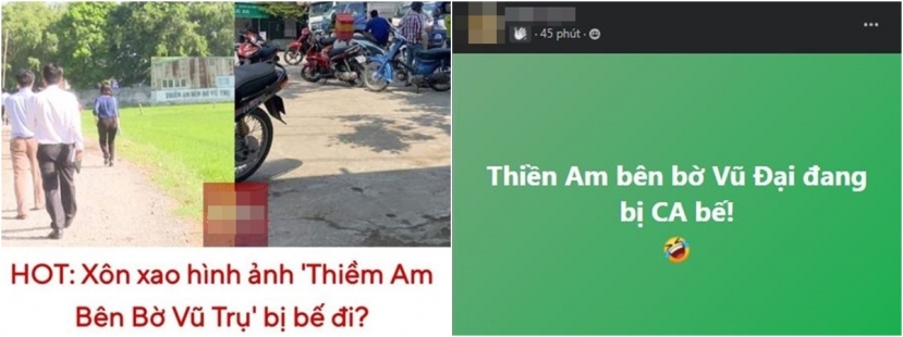 Đầu giờ chiều nay (4/1), trên mạng xã hội lan truyền hình ảnh được cho là lực lượng công an đã có mặt tại cổng Tịnh Thất Bồng Lai để làm việc Đầu giờ chiều nay (4/1), trên mạng xã hội lan truyền hình ảnh được cho là lực lượng công an đã có mặt tại cổng Tịnh Thất Bồng Lai để làm việc