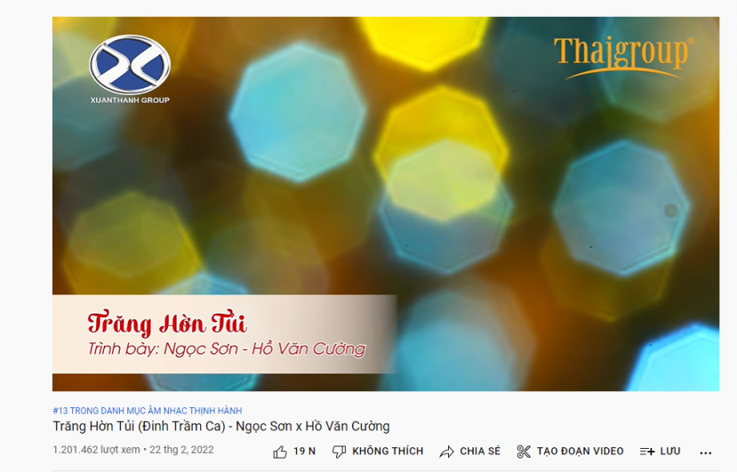 Dù dự án được đăng lên kênh mới lập của Bầu Thụy nhưng đã thu về loạt thành tích khủng, điều này chứng minh sức hút của Hồ Văn Cường đối với công chúng Dù dự án được đăng lên kênh mới lập của Bầu Thụy nhưng đã thu về loạt thành tích khủng, điều này chứng minh sức hút của Hồ Văn Cường đối với công chúng
