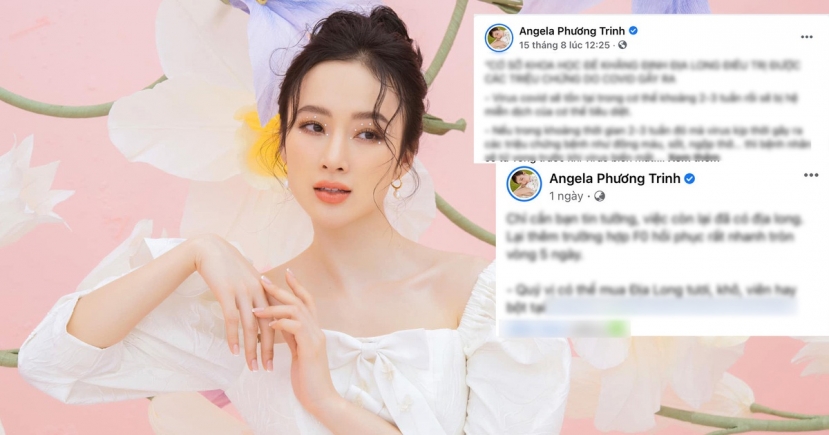 Angela Phương Trinh bị chỉ trích khi liên tục đăng tải các bài viết chia sẻ về cách chữa trị Covid-19 bằng… giun đất Angela Phương Trinh bị chỉ trích khi liên tục đăng tải các bài viết chia sẻ về cách chữa trị Covid-19 bằng… giun đất