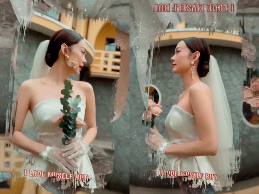 Minh Hằng thực hiện ảnh cưới tại một nhà thờ Minh Hằng thực hiện ảnh cưới tại một nhà thờ
