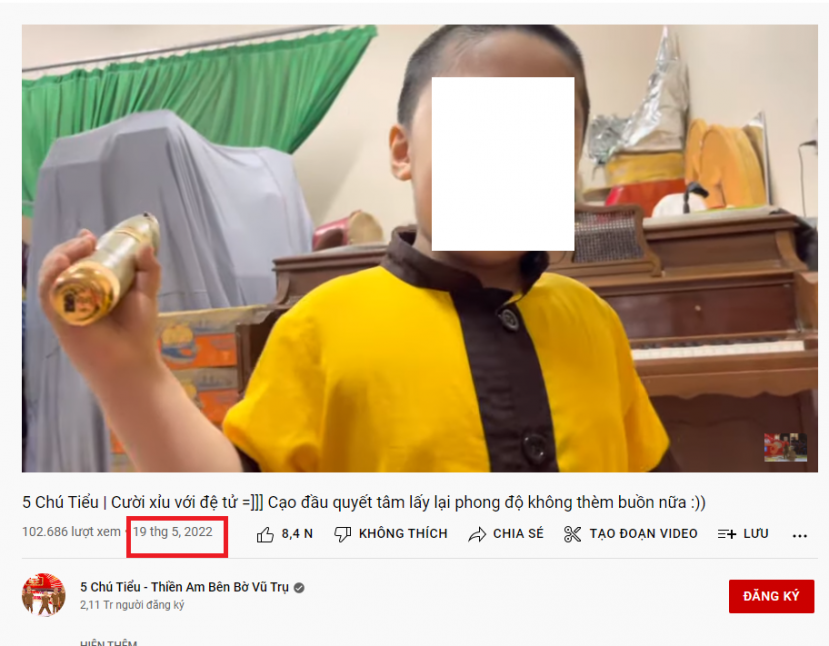 Thay vào đó, Tịnh Thất Bồng Lai tích cực đăng tải những clip đời thường lên kênh Youtube triệu view Thay vào đó, Tịnh Thất Bồng Lai tích cực đăng tải những clip đời thường lên kênh Youtube triệu view