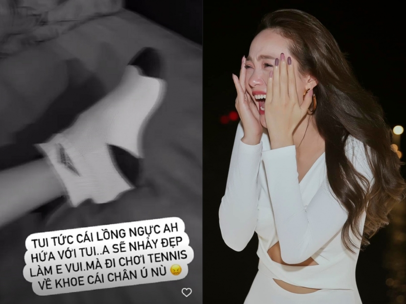 Minh Hằng gây chú ý khi đăng tải hình ảnh tiết lộ tình trạng chấn thương đáng lo ngại của ông xã Minh Hằng gây chú ý khi đăng tải hình ảnh tiết lộ tình trạng chấn thương đáng lo ngại của ông xã