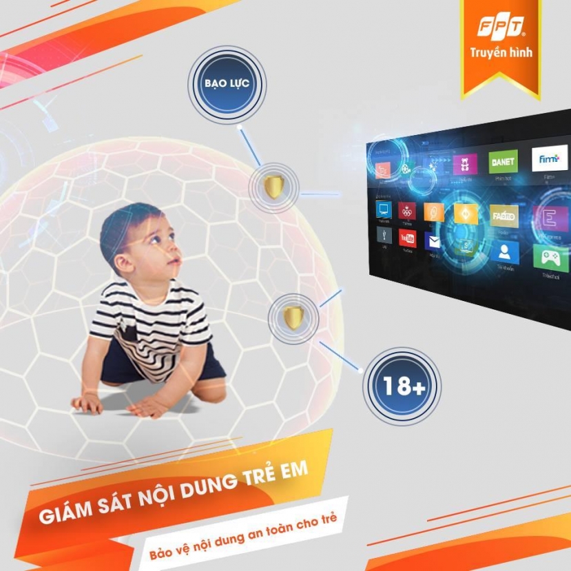 Các bậc phụ huynh có thể giám sát, kiểm soát về thời gian và nội dung Các bậc phụ huynh có thể giám sát, kiểm soát về thời gian và nội dung