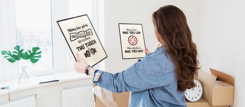 Xưởng tranh slogan Levushop: Ý tưởng tranh tạo động lực từ gỗ sáng tạo - Ảnh 4 Xưởng tranh slogan Levushop: Ý tưởng tranh tạo động lực từ gỗ sáng tạo - Ảnh 4